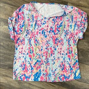 SHEIN Multicolor Abstract Blouse